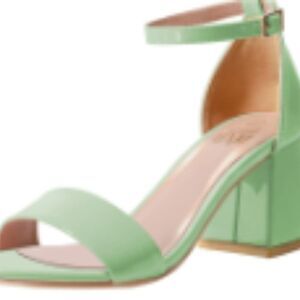 Women's Chunky Heels, Open Toe Block Heels Low Heel Dress Shoe size 7